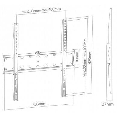 TV OR MONITOR MOUNT BRATECK-KL21G-44F 2