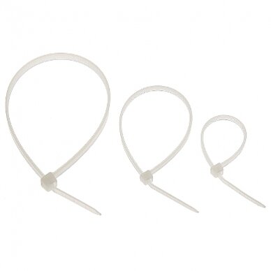 Cable ties pack 100mm/150mm/200mm 60pcs., white 2
