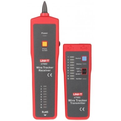 CABLE PAIR DETECTOR WITH RJ-45 CABLE TESTER UT-682 UNI-T 1
