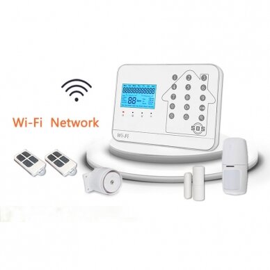 WIFI+GSM alarm kit WALE PR-JT-99CST with wireless sensors, SmartLife app 3