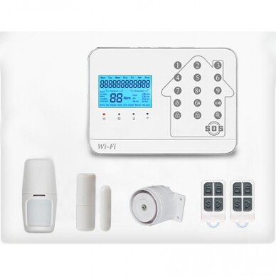 WIFI+GSM alarm kit WALE PR-JT-99CST with wireless sensors, SmartLife app 1